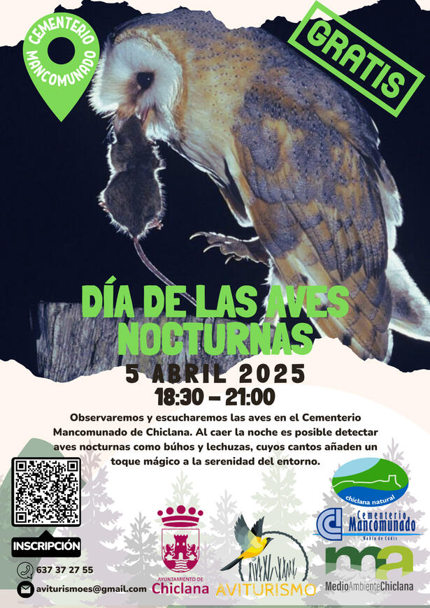 DÍA DE LAS AVES NOCTURNAS - 5 DE ABRIL -