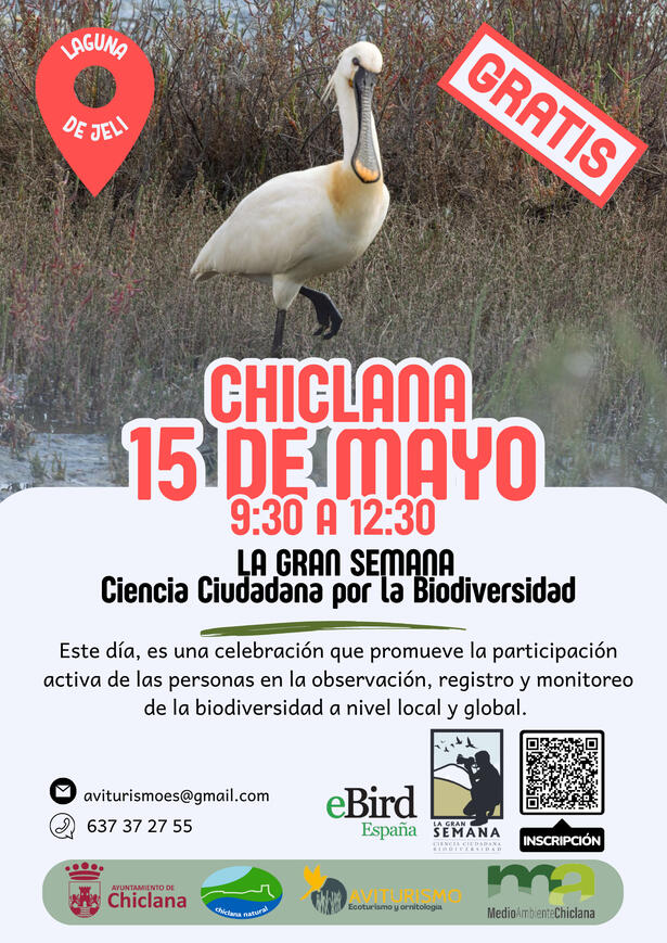 DÍA DE LA CIENCIA CIUDADANA POR LA BIODIVERSIDAD 15 DE MAYO 2027